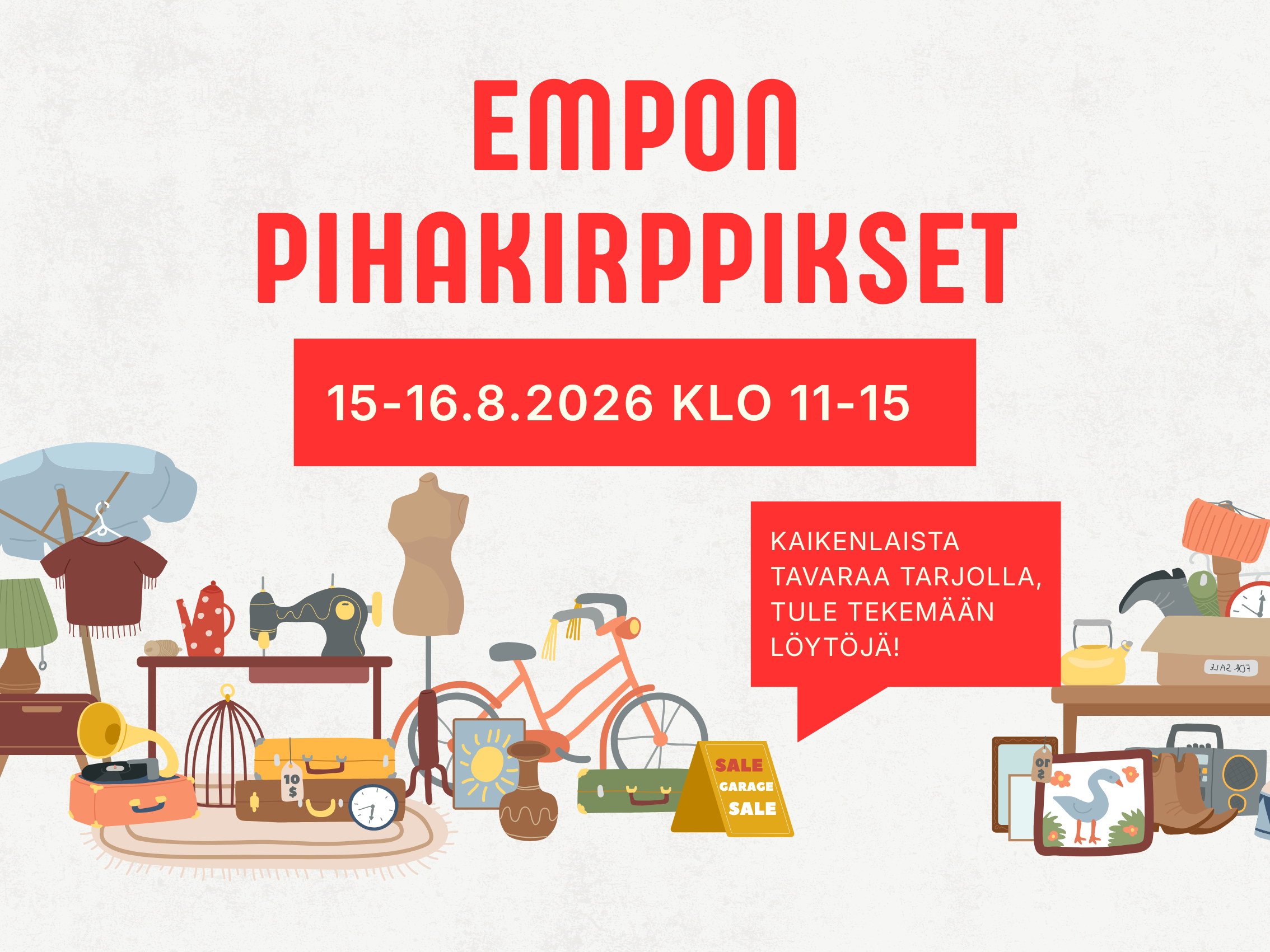 EMPON pihakirppikset 15-16.8.2026 klo 11-15